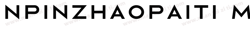 npinzhaopaiti Medium字体转换
